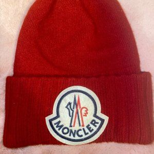 MONCLER Logo Hat In Red